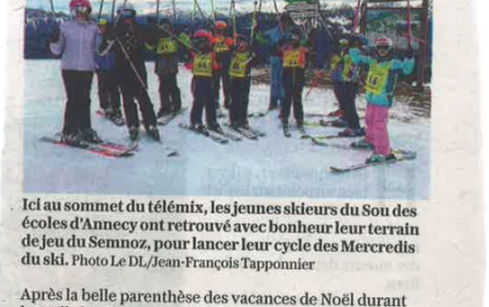 Article du Dauphiné Libéré du 11/01/2025